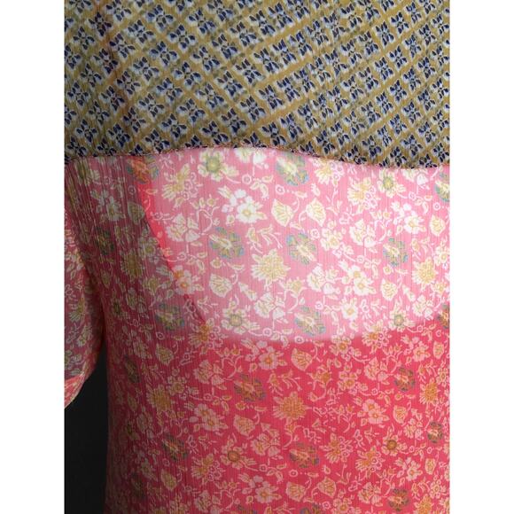 Maeve by Anthropologie Women's Size 0 Mix Print Floral Dress Pink - Picture 6 of 10